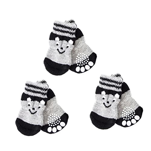 Kisangel 9 Paare Hundeschuh Socken Kleine Hundesocken Hund Warme Socken Fußschlaufe Für Haustiere Thermische Socken Slipper-socken Kleiner Hund Baumwolle Haustierzubehör von Kisangel