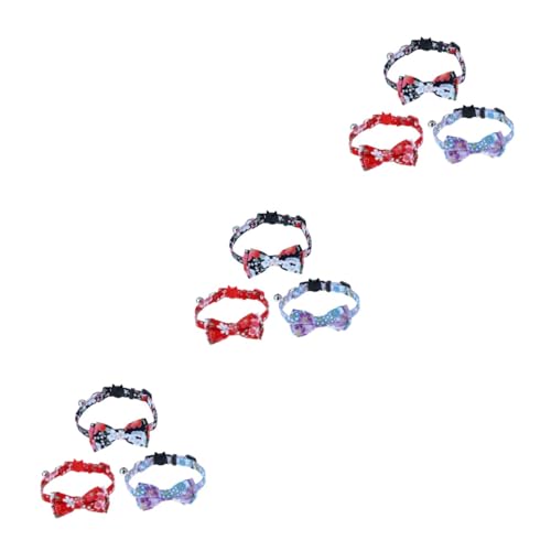 Kisangel 9 STK Haustier Katzenhalsband Hund Fliege Halsband Kätzchenhalsbänder Tier kostüm tierkostüm Halsketten eine Halskette Glocke Katze Halskette Verstellbares Haustierhalsband Seil Kisangel 9 STK Haustier Katzenhalsband Hund Fliege Halsband Kätzchenhalsbänder Tier kostüm tierkostüm Halsketten eine Halskette Glocke Katze Halskette Verstellbares Haustierhalsband Seil von Kisangel