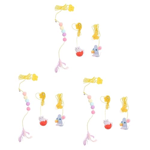 Kisangel 9 STK Katzenspielzeug interaktive Teaser Mäuse für Weich Katzen Spielzeug cat Toys Plüschtier Spielzeuge Neckereien für Katze Neckereien für Haustiere selbst Spielen Kätzchen Kisangel 9 STK Katzenspielzeug interaktive Teaser Mäuse für Weich Katzen Spielzeug cat Toys Plüschtier Spielzeuge Neckereien für Katze Neckereien für Haustiere selbst Spielen Kätzchen von Kisangel