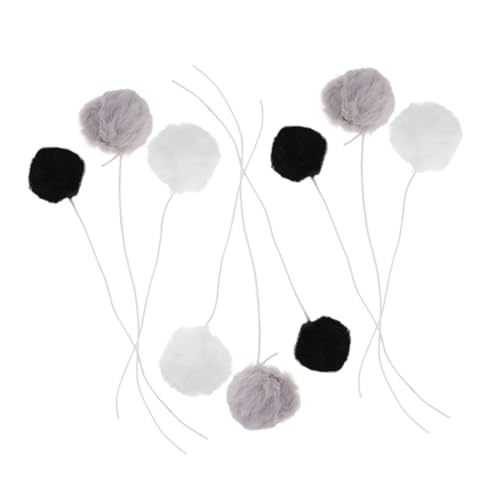 Kisangel 9pcs Plüschkugelspielzeug Für Kätzchen Interaktive Teaser -bälle Puffkugeln Für Innenkatzen, Die Spielen Und DIY -katzenkletterturm Verfolgen Kisangel 9pcs Plüschkugelspielzeug Für Kätzchen Interaktive Teaser -bälle Puffkugeln Für Innenkatzen, Die Spielen Und DIY -katzenkletterturm Verfolgen von Kisangel