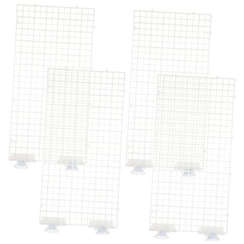 Kisangel Aquarium Gitterplatte Transparent mit Saugnäpfen Spaltbares Trennwand zur Abtrennung von Fischbecken Vielseitig Einsetzbar für Zucht Filterboden und Aquascaping Zufällige Farbe von Kisangel