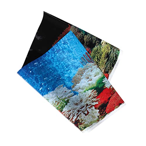 Kisangel Aquarium-Hintergrundaufkleber Easy putz backmattr Aquarium Dekoration dreidimensionale Dekoration n/A doppelseitiger dekorativer Aufkleber dekoratives Bild schmücken Tapi 3D von Kisangel