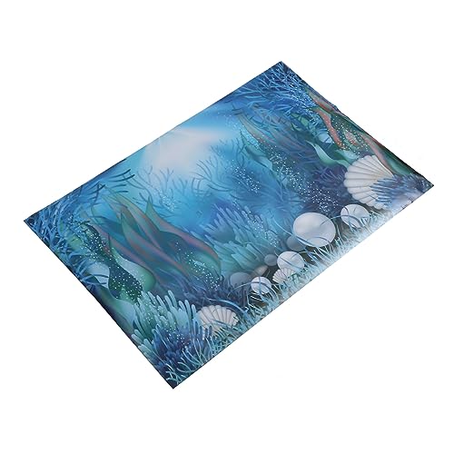 Kisangel Aquarium Hintergrundpapier Botanisches Dekor Selbstklebender Unterwasserhintergrund Wandtapete Dekorativer Tack Aufkleber Botanisches Plakat Aquarium-dekor Pflanze 3D Wandgemälde von Kisangel