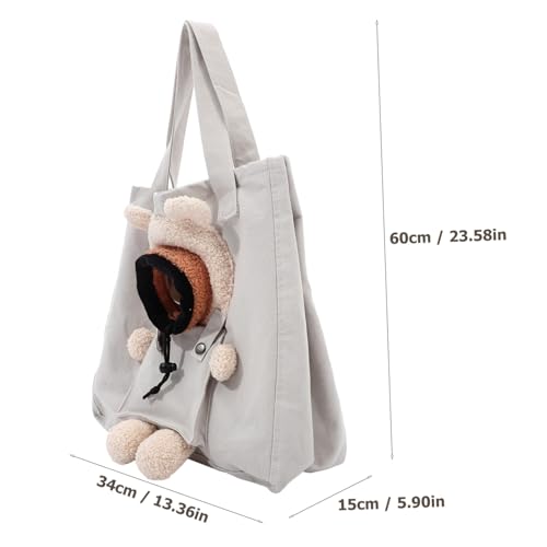 Kisangel Atmungsaktive Canvas Tragetasche für Katzen und Kleine Hunde Leichte Portable Haustier Umhängetasche Große Kapazität für Reisen Spaziergänge und Outdoor aktivitäten von Kisangel