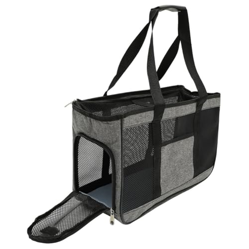 Kisangel Atmungsaktive Faltbare Katzen Tragetasche mit Sichtfenster Handliche Leichte Haustier Tasche für Reisen und Outdoor Geräumig Bequem für Kleine und Mittelgroße Katzen und Hunde von Kisangel