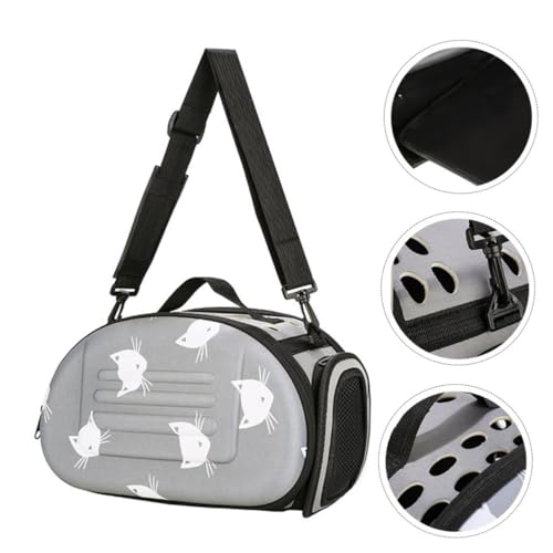 Kisangel Atmungsaktiver Katzenrucksack Mittelgroß mit Tragriemen Faltbarer Robuster Haustier Tragerucksack für Outdoor Stabile und Langlebige Katzentragetasche von Kisangel