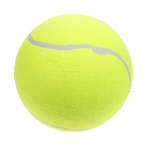 Kisangel Aufblasbarer Riesentennisball Hundespielzeug Kauspielzeug aus Langlebigem Sicherem Material für Große Mittlere Hunde und Welpen Interaktives Leicht zu Reinigendes von Kisangel