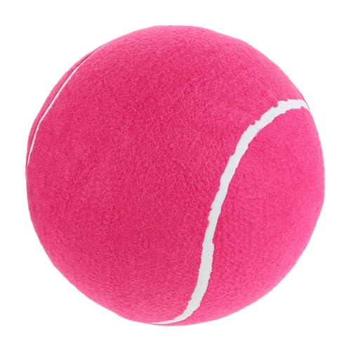 Kisangel Aufblasbarer Tennisball Großes Tennisballhundspielzeug Großer Tennisball Quietschende Tennisbälle Aufblasbarer Riesiger Tennisball Hundebälle Für Große Hunde Flanell Rosig von Kisangel