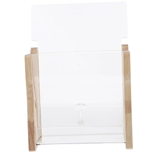 Kisangel Automatische Mulde Hühner Die Material mit Geflügelfutter Trog Papageienfutterschalen für den Käfig Fütterungsausrüstung für Geflügel Vogelfutterteller Acryl Beige von Kisangel
