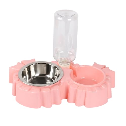 Kisangel Automatischer Doppelnapf mit Edelstahl Schalen und Anti rutsch Basis Haustier Futter Wasserspender für Katzen Kleine Hunde und Kaninchen mit Kontinuierlicher Wasserzufuhr und Kisangel Automatischer Doppelnapf mit Edelstahl Schalen und Anti rutsch Basis Haustier Futter Wasserspender für Katzen Kleine Hunde und Kaninchen mit Kontinuierlicher Wasserzufuhr und von Kisangel