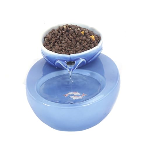 Kisangel Automatischer Haustier Wasserspender aus Keramik mit Auslaufsicherer Trinkbrunnen für Hunde und Katzen Filter für Sicheres Trinken Installieren für Zuhause Kisangel Automatischer Haustier Wasserspender aus Keramik mit Auslaufsicherer Trinkbrunnen für Hunde und Katzen Filter für Sicheres Trinken Installieren für Zuhause von Kisangel