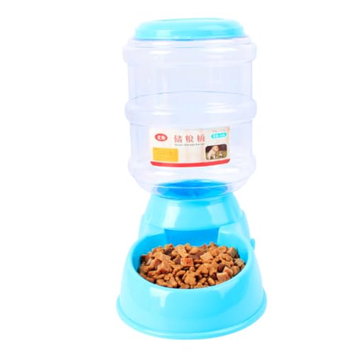 Kisangel Trinkwasser Becken Automatischer Futterautomat für Haustiere katzenfutter Futterspender für Katzen Trinkbrunnen Fütterungsgerät die Katze Wasserschale Geschirr von Kisangel
