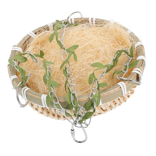 Kisangel Bambusvogelnest Vogelzeltkäfig Vogelschale Vogelkäfige Für Papageien Kokosfaser Für Vogelnest Gewebte Vogelnester Vogel-Kokosnuss-Nest Papageien-bauspielzeug Metall Kisangel Bambusvogelnest Vogelzeltkäfig Vogelschale Vogelkäfige Für Papageien Kokosfaser Für Vogelnest Gewebte Vogelnester Vogel-Kokosnuss-Nest Papageien-bauspielzeug Metall von Kisangel