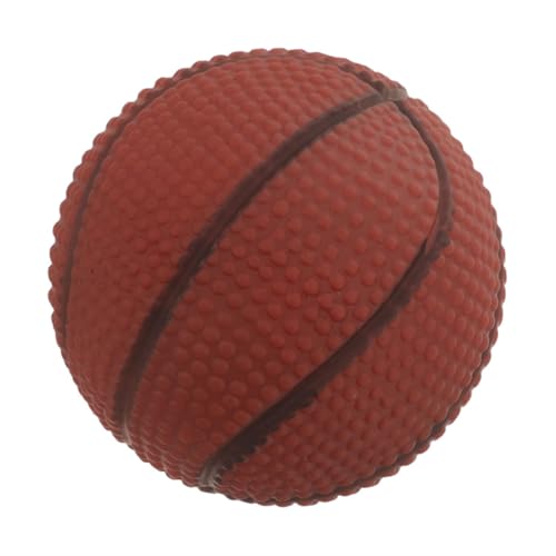 Kisangel Kauspielzeug Für Hunde Interaktiver Quietschender Basketball Lustiges Training Für Mittelgroße Und Große Hunde Aus PVC von Kisangel