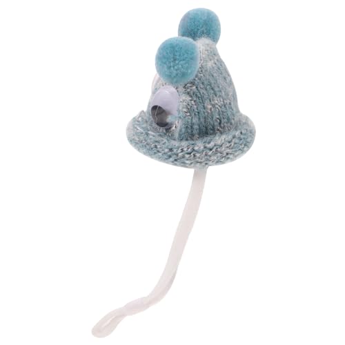 Kisangel Beanie Strickmütze Mini Mütze Haustier Kostüm Zubehör Miniatur Strickmütze Kopfbedeckung Haustier Spielzeug Kopfzubehör Für Meerschweinchen Mütze Haustier Dekoration von Kisangel