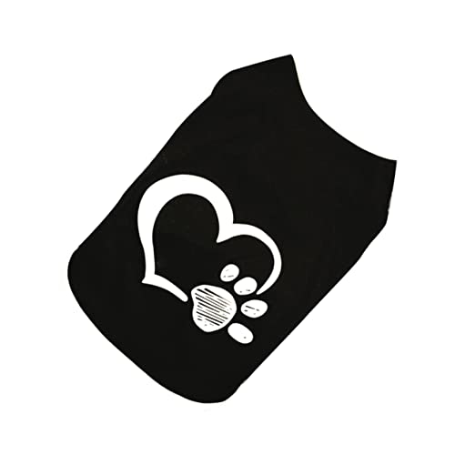 Kisangel Bequeme Haustierweste mit Herz und Pfotenmuster Atmungsaktiv Leicht Frühling Sommer Modisch Schwarzes XXL für Kleine Hunde Outdoor und Besondere Anlässe Kisangel Bequeme Haustierweste mit Herz und Pfotenmuster Atmungsaktiv Leicht Frühling Sommer Modisch Schwarzes XXL für Kleine Hunde Outdoor und Besondere Anlässe von Kisangel