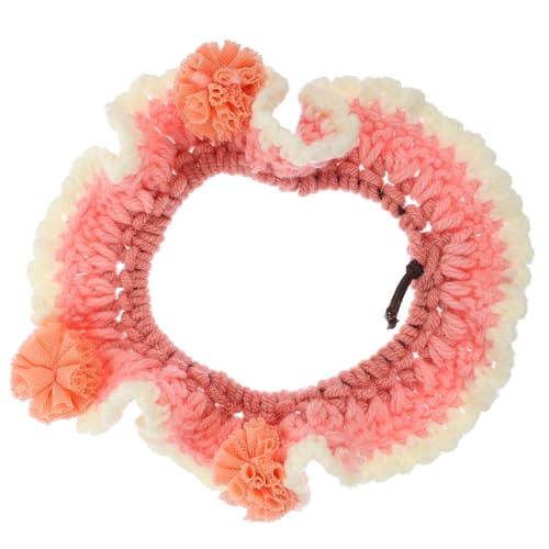 Kisangel Blumendekor Haustier Halsband Verstellbar Leicht Katzenschmuck für Kätzchen und Welpen für Festliche Anlässe und Alltagsschmuck von Kisangel