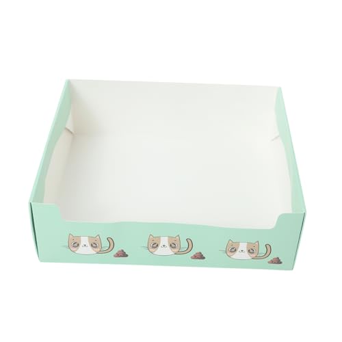Kisangel Faltbare Und Tragbare Katzentoilette Wiederverwendbar-katzenstreu-Box Für Kleine Haustiere Halbgeschlossene Design Verhindert Verschütten Und Erleichtert Die Für Drinnen Und von Kisangel