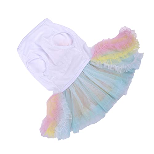 Kisangel Bunte Kuchenrock Hundekleidung für Frühling und Sommer Atmungsaktives und Dehnbares Haustier Outfit S für Kleine Hunde für Outdoor Aktivitäten und Fotosessions Kisangel Bunte Kuchenrock Hundekleidung für Frühling und Sommer Atmungsaktives und Dehnbares Haustier Outfit S für Kleine Hunde für Outdoor Aktivitäten und Fotosessions von Kisangel