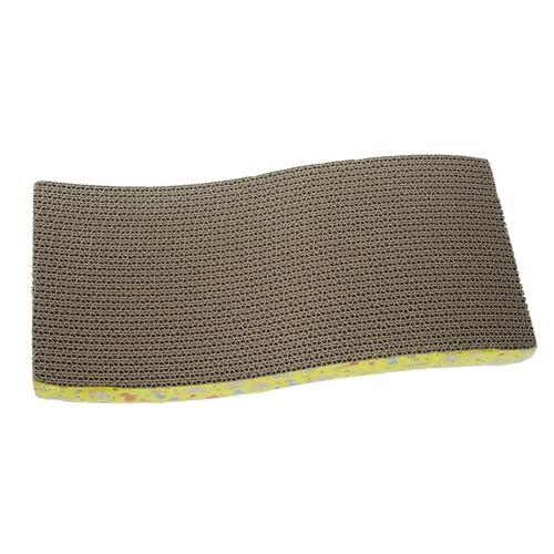 Kisangel Cat Kratzbrett aus Hochwertiger Pappe S Förmiges Design Kratzfestes Katzen zur Krallenpflege Platzsparend für Zuhause für Katzen Aller Altersklassen Kisangel Cat Kratzbrett aus Hochwertiger Pappe S Förmiges Design Kratzfestes Katzen zur Krallenpflege Platzsparend für Zuhause für Katzen Aller Altersklassen von Kisangel