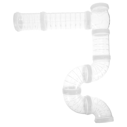 Kisangel Tunnel Und Rohrspielzeug Für Haustiere Hamsterröhren DIY-verbindungstunneln Transparent Für Käfige Und Aquarien Erweiterbar Für Mäuse Ratten Und Andere Kleintiere von Kisangel