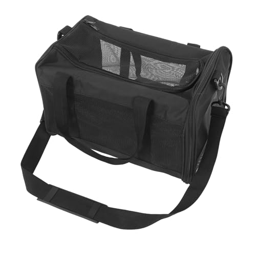 Kisangel Diagonale Haustiertasche Hund Reisetasche Transportbox Für Hunde Hund Tragetasche Welpentasche Tragetasche Für Welpen Reisetasche Für Katzen Welpenträger Katzenkäfig Netz Schwarz von Kisangel