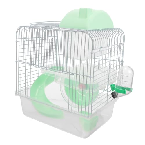 Kisangel Doppelstöckiger Hamsterkäfig mit Großem Platzangebot Robustes Draht und Kunststoffmaterial Sicherer Unterschlupf und Spielplatz für Zwerghamster Meerschweinchen und Kleine Kisangel Doppelstöckiger Hamsterkäfig mit Großem Platzangebot Robustes Draht und Kunststoffmaterial Sicherer Unterschlupf und Spielplatz für Zwerghamster Meerschweinchen und Kleine von Kisangel