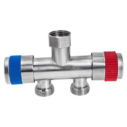Kisangel Wasserhahn Umsteller Adapter für Waschmaschinen Hochdruckbeständig Rostfrei Kompatibel mit Schlauchverbindungen für Wasserrohre und Gartenanschlüsse Kisangel Wasserhahn Umsteller Adapter für Waschmaschinen Hochdruckbeständig Rostfrei Kompatibel mit Schlauchverbindungen für Wasserrohre und Gartenanschlüsse von Kisangel