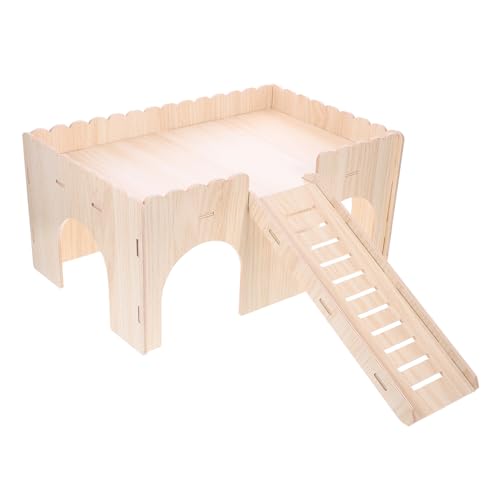 Kisangel Holznest Chinchilla Spielzeug Hamster Burg Wohnkultur Multi-Layer Rattenhaus Kisangel Holznest Chinchilla Spielzeug Hamster Burg Wohnkultur Multi-Layer Rattenhaus von Kisangel