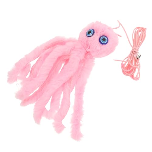 Kisangel Elastischer Katzenstab Miniatur Trainings Stimulation Für Hunde Und Katzen Selbstspielartikel Für Den Innenbereich Selbstspielzeit Tür Zum Aufhängen Katzentür Plüsch Rosa von Kisangel
