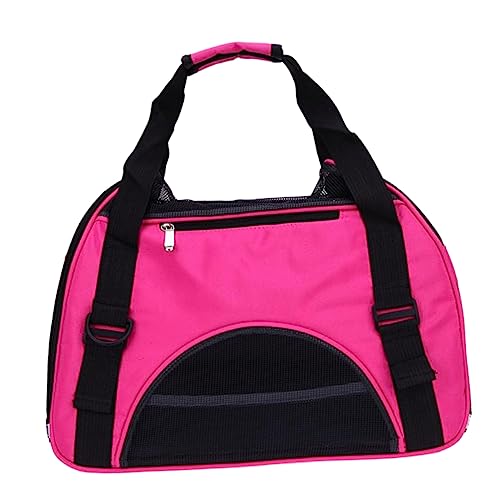 Kisangel Umhängetasche Für Haustiere Haustiertragetasche Rucksack Katze Hund Reisehandtasche Größe Rot von Kisangel