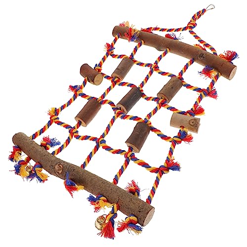 Kisangel Papagei-kletternetz-Spielzeug Buntes Baumwollseil Haustier-Vogel-papagei-Seil Für Conure-papagei-Spielplatz Conure-Spielzeug Kisangel Papagei-kletternetz-Spielzeug Buntes Baumwollseil Haustier-Vogel-papagei-Seil Für Conure-papagei-Spielplatz Conure-Spielzeug von Kisangel