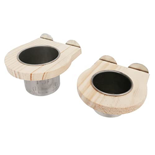 Kisangel 2stücke Edelstahl Wassernapf Für Vögel Hängende Futterstation Für Conure Wellensittich Und Cockatiel Einfache Installation Und Reinigung Langlebig Und Robust von Kisangel