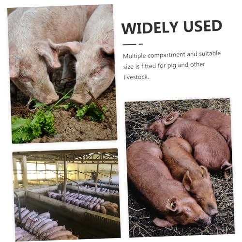 Kisangel Futternapf für Ferkel Futtertrog Dickes Material Verschüttsicher für Schweinefarmen Praktischer Futterspender für Neugeborene Nutztiere von Kisangel