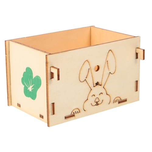 Kisangel Futternapf für Hamster Meerschweinchen-Heumanager Heufutterautomat für Rennmäuse Hasen Heuraufe Multifunktionshalter Hasenfutterautomat für den Haushalt Hamsterzubehör hölzern Kisangel Futternapf für Hamster Meerschweinchen-Heumanager Heufutterautomat für Rennmäuse Hasen Heuraufe Multifunktionshalter Hasenfutterautomat für den Haushalt Hamsterzubehör hölzern von Kisangel