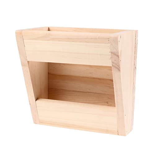Kisangel Sicherer Futterspender Aus Holz Grasschale für Chinchilla Hamster Eichhörnchen Kleintierbedarf Kisangel Sicherer Futterspender Aus Holz Grasschale für Chinchilla Hamster Eichhörnchen Kleintierbedarf von Kisangel