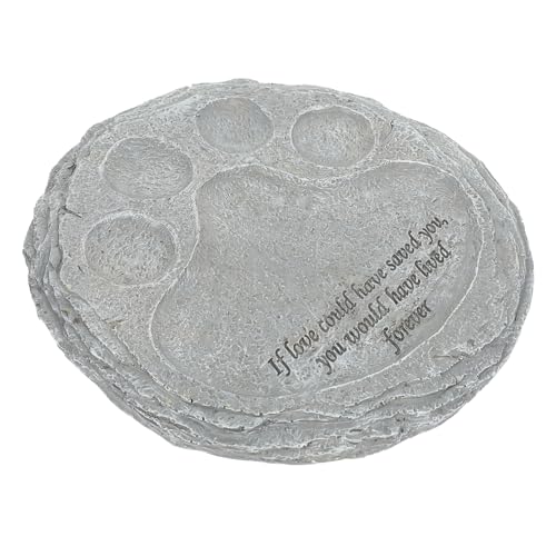 Kisangel Personalisierter Haustier-gedenkstein Hunde-gedenkpfoten-Design Harz-Garten-grabstein Für Den Innenhofpark Im Freien von Kisangel