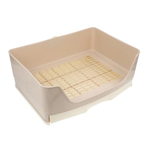 Kisangel Große Kaninchentoilette mit Filtergitter Langlebiges und Auslaufsicheres Katzenklo für Kleine Haustiere Wie Meerschweinchen und Chinchilla Praktische Leichte Nager Toilet Tray Box Kisangel Große Kaninchentoilette mit Filtergitter Langlebiges und Auslaufsicheres Katzenklo für Kleine Haustiere Wie Meerschweinchen und Chinchilla Praktische Leichte Nager Toilet Tray Box von Kisangel