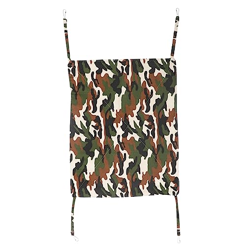Kisangel Hängematte für Hamster Camouflage Pet Nest mit Befestigungshaken Warmes und Gemütliches Bett für Kleine Haustiere für Käfige Einfach zu Reinigen Installieren von Kisangel