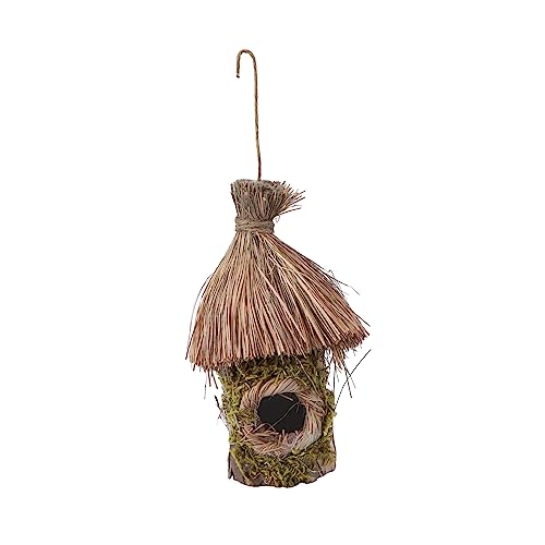 Kisangel Vogelnest- Vogelhaus- Handgefertigt Vogelkäfig-Ornament Nest Hibiskusschmuck Für Den Garten von Kisangel