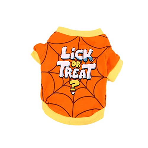 Kisangel Halloween Haustier T Shirt aus Atmungsaktivem Material Lustiges Cartoon Design für Hunde für Partys Fotoshootings und Besondere Anlässe für Tägliches Tragen und Halloween Feiern Kisangel Halloween Haustier T Shirt aus Atmungsaktivem Material Lustiges Cartoon Design für Hunde für Partys Fotoshootings und Besondere Anlässe für Tägliches Tragen und Halloween Feiern von Kisangel