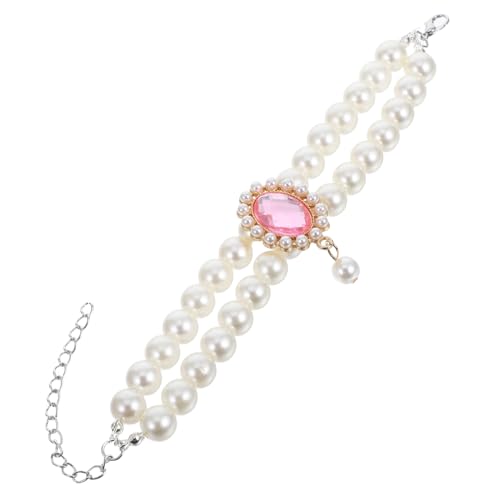 Kisangel Luxuriöse Doppellagige Halskette Für Haustiere Verstellbares Halsband Verbessert Den Stil Ihres Haustieres von Kisangel