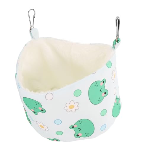 Kisangel Gemütliches Meerschweinchenbett Warme Hängematte Für Hamster Frettchen Hängendes Nest Chinchilla-Schlafsack Weiches Warmes Haustierkäfigbett von Kisangel