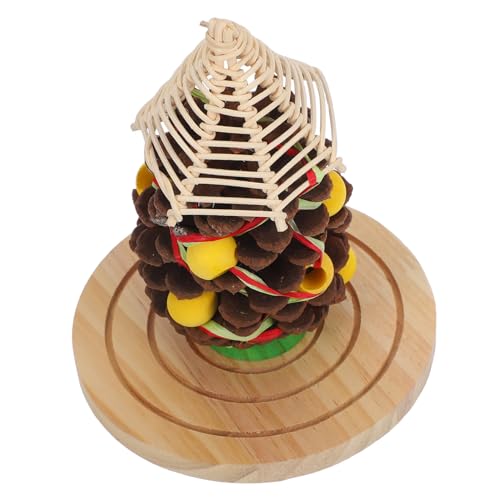 Kisangel Natur Holzspielzeug Für Vögel Interaktives Kauspielzeug Mit Großen Kiefernzapfen Für Nymphensittiche Wellensittiche Papageien Und Hamster Langlebiges Und Sicheres Kau Und von Kisangel
