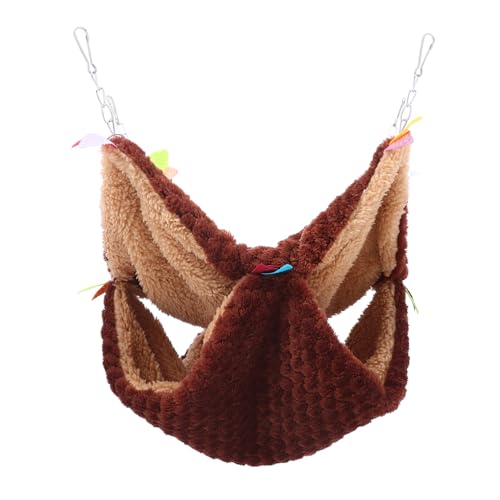 Kisangel Hamster Cage Hammock Für Kleine Haustiere Bequeme Doppellagige Hängematte Mit Warmem Futter Für Hamster Meerschweinchen Und Chinchillas Schlafen Und Spielen von Kisangel