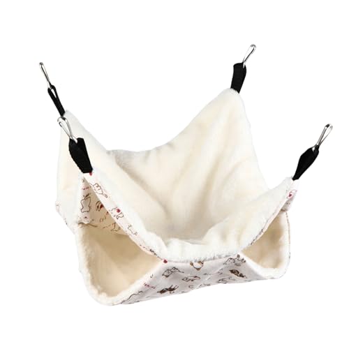 Kisangel Warme Bequeme Haustier-hängematte 4 Metallhaken Für Kätzchen Meerschweinchen Ratten Hamster Kisangel Warme Bequeme Haustier-hängematte 4 Metallhaken Für Kätzchen Meerschweinchen Ratten Hamster von Kisangel