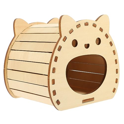 Kisangel Selbstaufbauendes Hamsterversteck Hamsterhütte Aus Holz Haustier-holznest-Spielzeug von Kisangel