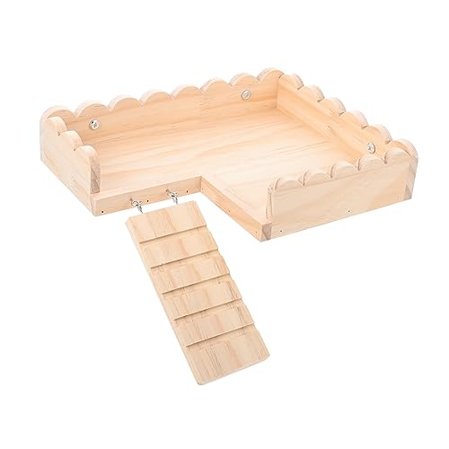 Kisangel Holz-Hamster-plattform Mit Leiter Spiel Und Ruhezone Für Meerschweinchen Und Hamsterkäfige Langlebig Und Installieren Aktivität Und Kisangel Holz-Hamster-plattform Mit Leiter Spiel Und Ruhezone Für Meerschweinchen Und Hamsterkäfige Langlebig Und Installieren Aktivität Und von Kisangel