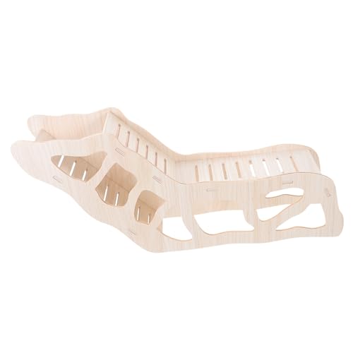 Kisangel Hamster Holz kletterleiter Glatt Poliert Robust Sicher Mehrzweck Meerschweinchen Kaninchen Chinchilla Einfach im Käfig zu Montieren für Kleine Nagetiere und Vögel von Kisangel