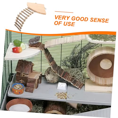 Kisangel Hamster Holzplattform mit Leiter Kletterschutz für Käfig Vielseitige Hamsterzubehör für Zwerghamster Rennmäuse und Kleine Nagetiere Stabiler Ruhe Spielplatz aus Massivem Holz Kisangel Hamster Holzplattform mit Leiter Kletterschutz für Käfig Vielseitige Hamsterzubehör für Zwerghamster Rennmäuse und Kleine Nagetiere Stabiler Ruhe Spielplatz aus Massivem Holz von Kisangel